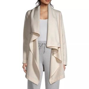 🌟NWT,UGG Relaxed Open Front Janni Fleece Blanket Cardigan in Heather Oatmeal, S🌟